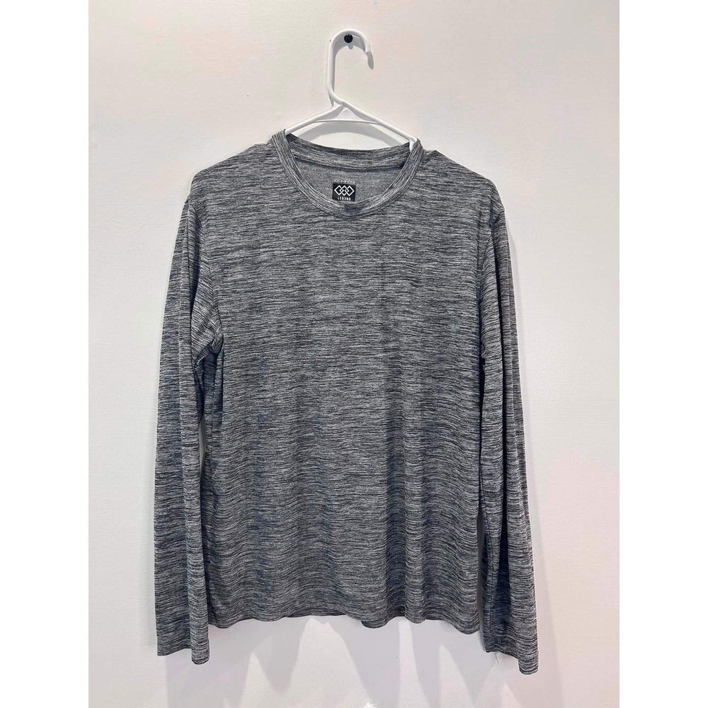 LEG3ND Performance Top Women Medium Grey Space Dye Breathe Long Sleeve Shirt